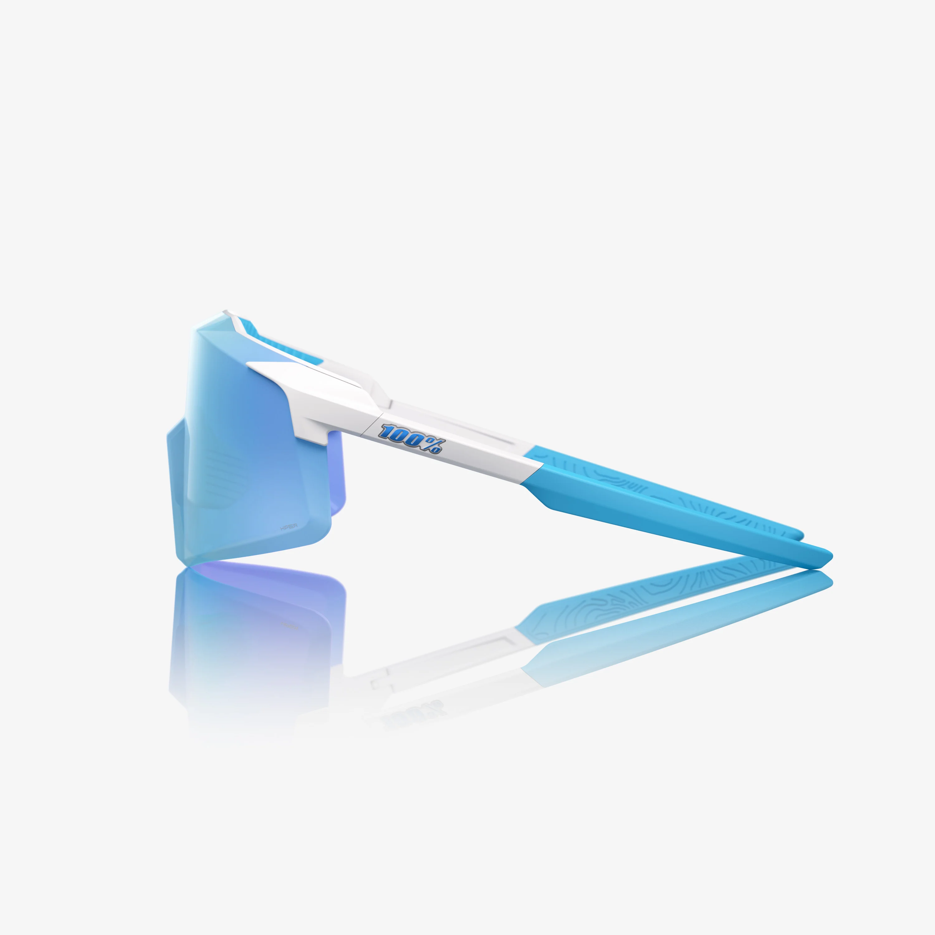 AEROCRAFT - Matte White - HiPER Blue Mirror Lens - Image 3