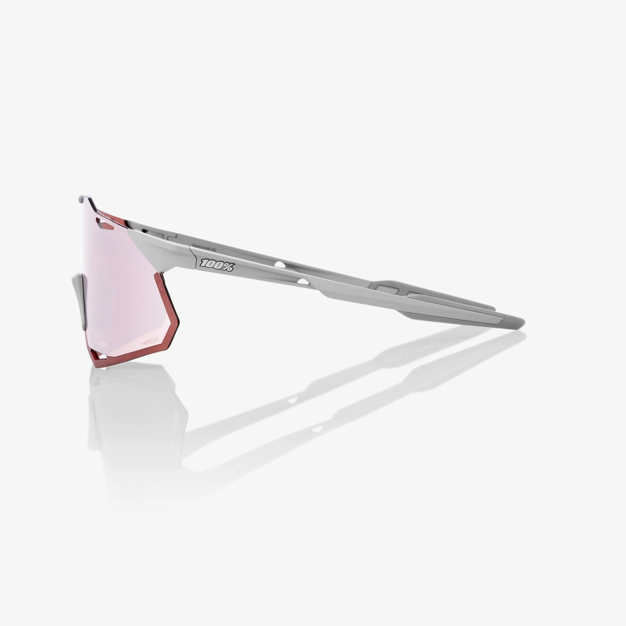 HYPERCRAFT XS Matte Stone Grey HiPER Crimson Silver Mirror Lens - Image 3