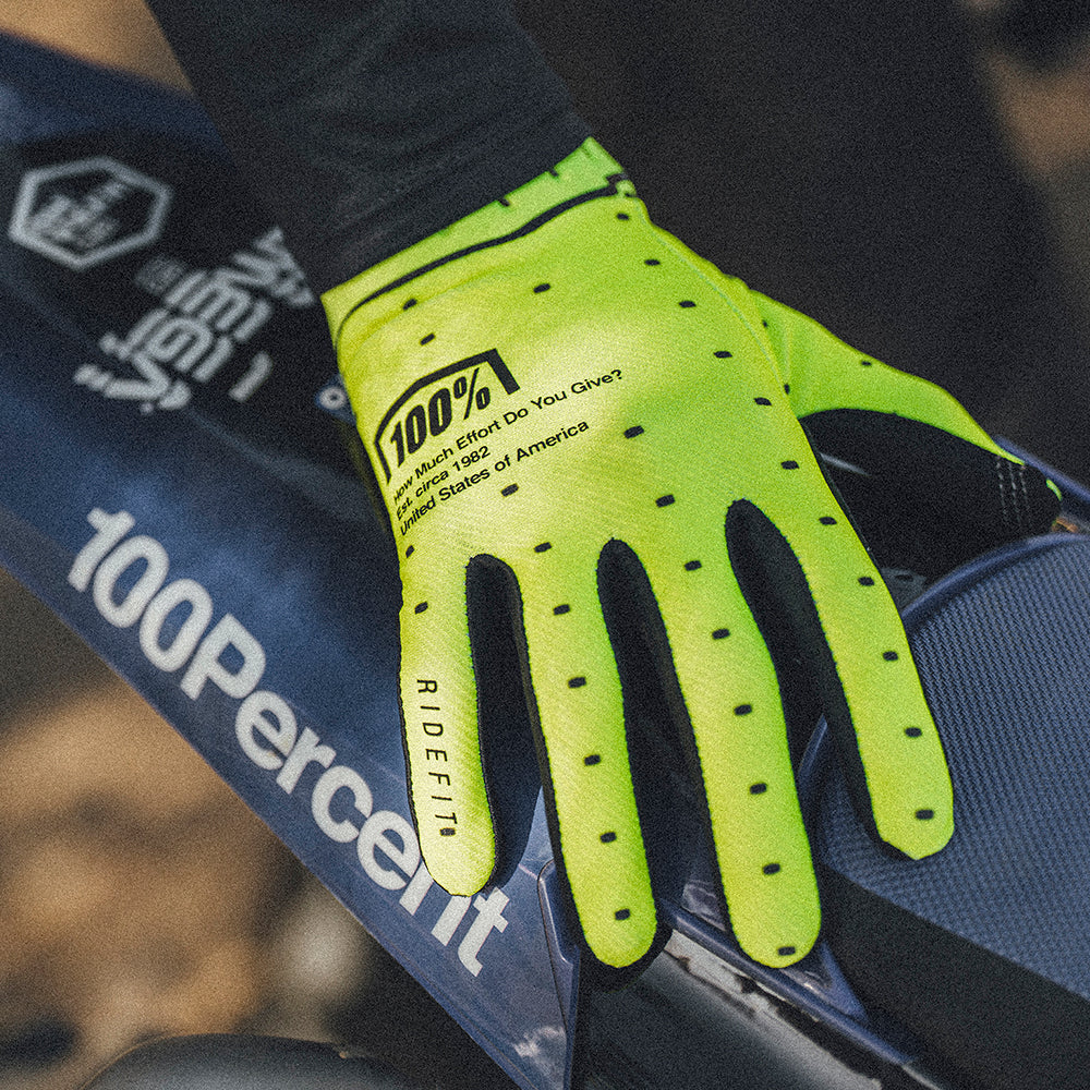 RIDEFIT Gloves Fluo Yellow - Image 4