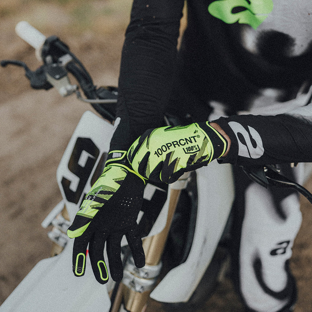 RIDEFIT Gloves Fluo Yellow/Black - Image 3