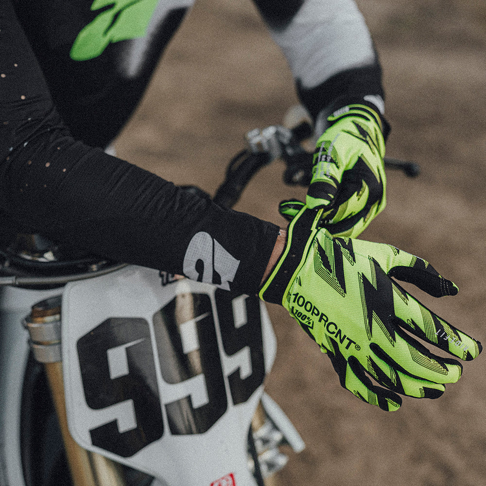 RIDEFIT Gloves Fluo Yellow/Black - Image 4