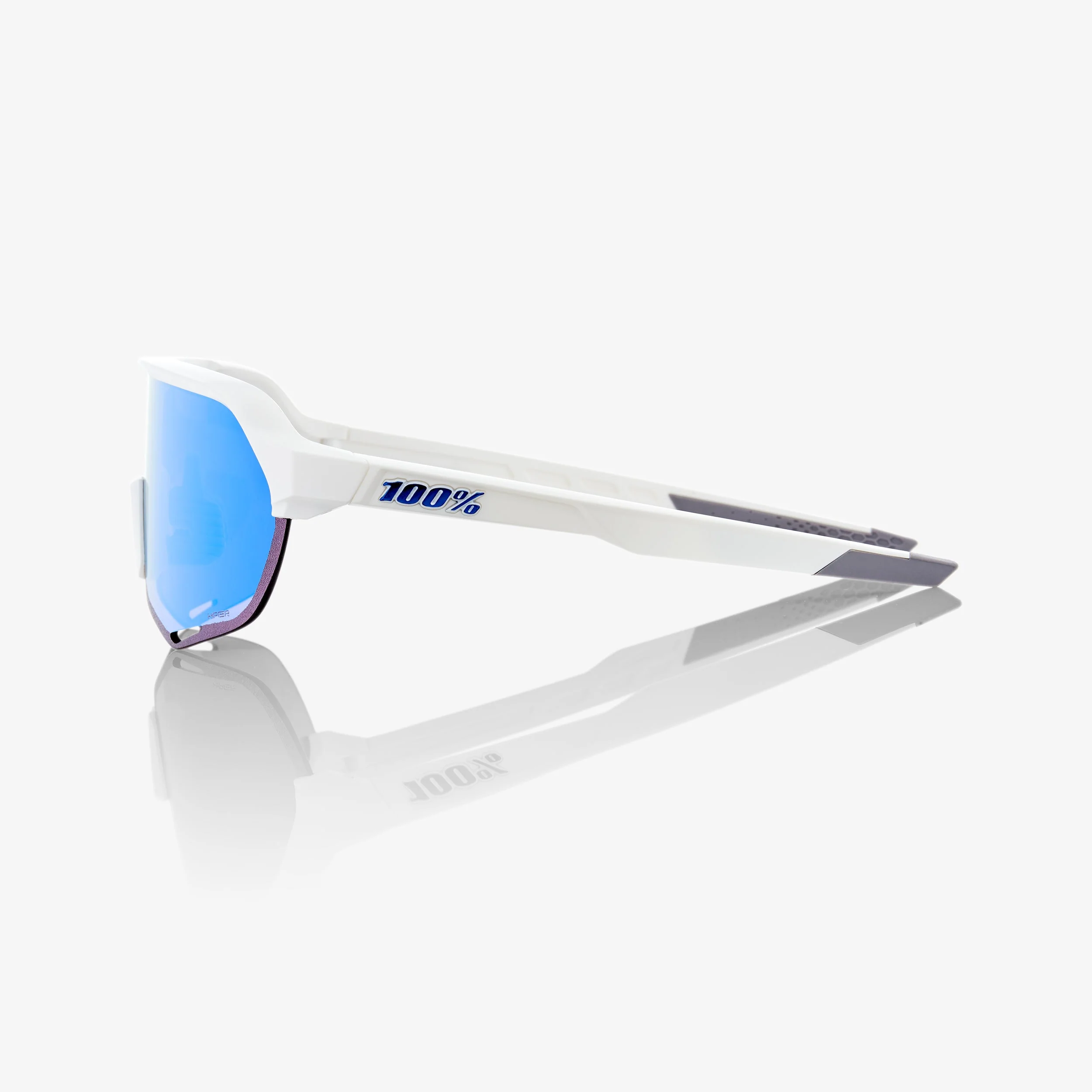 S2 - Matte White - HiPER Blue Multilayer Mirror Lens - Image 3