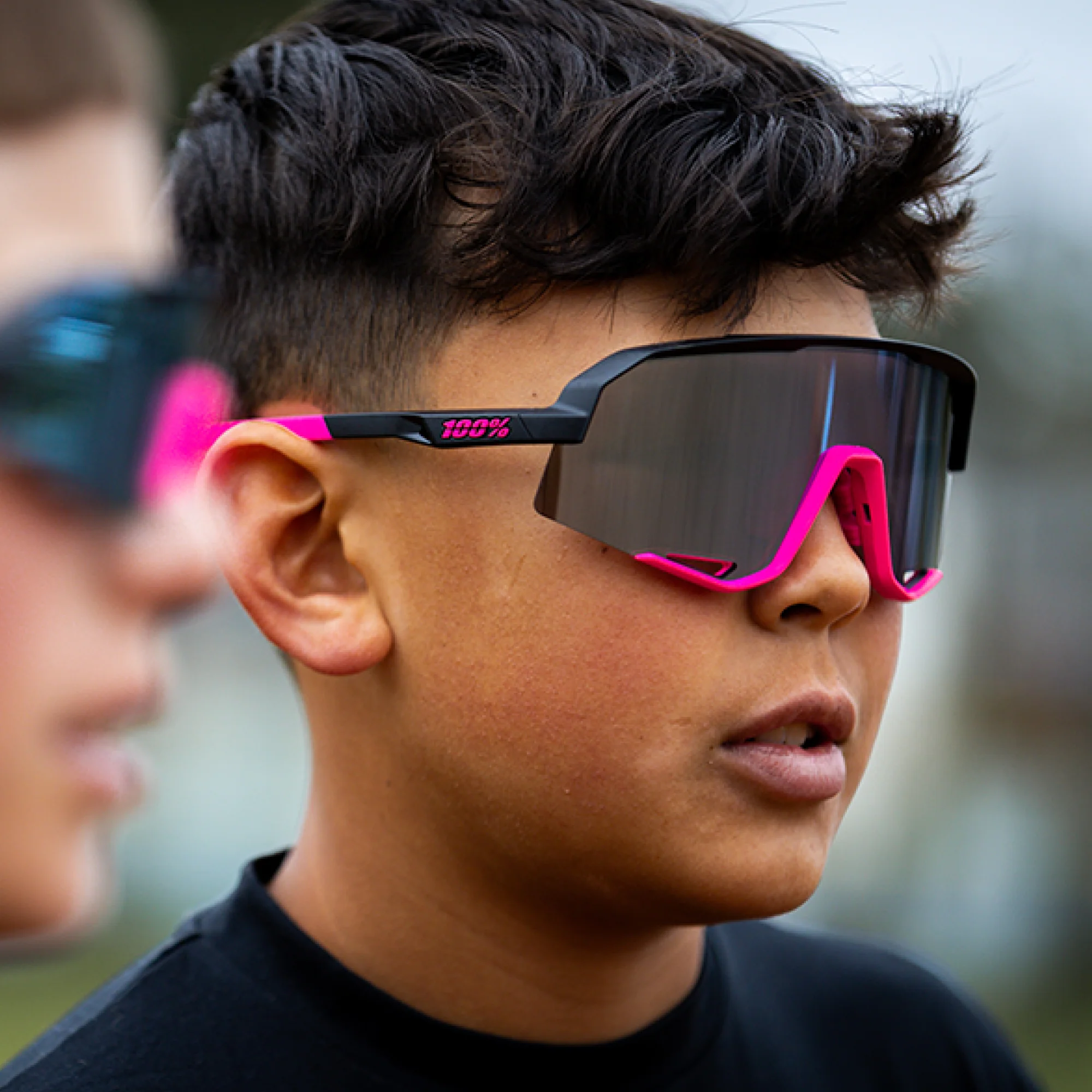 SLENDALE Matte Black/Pink HiPER Blue Mirror Lens - Image 5