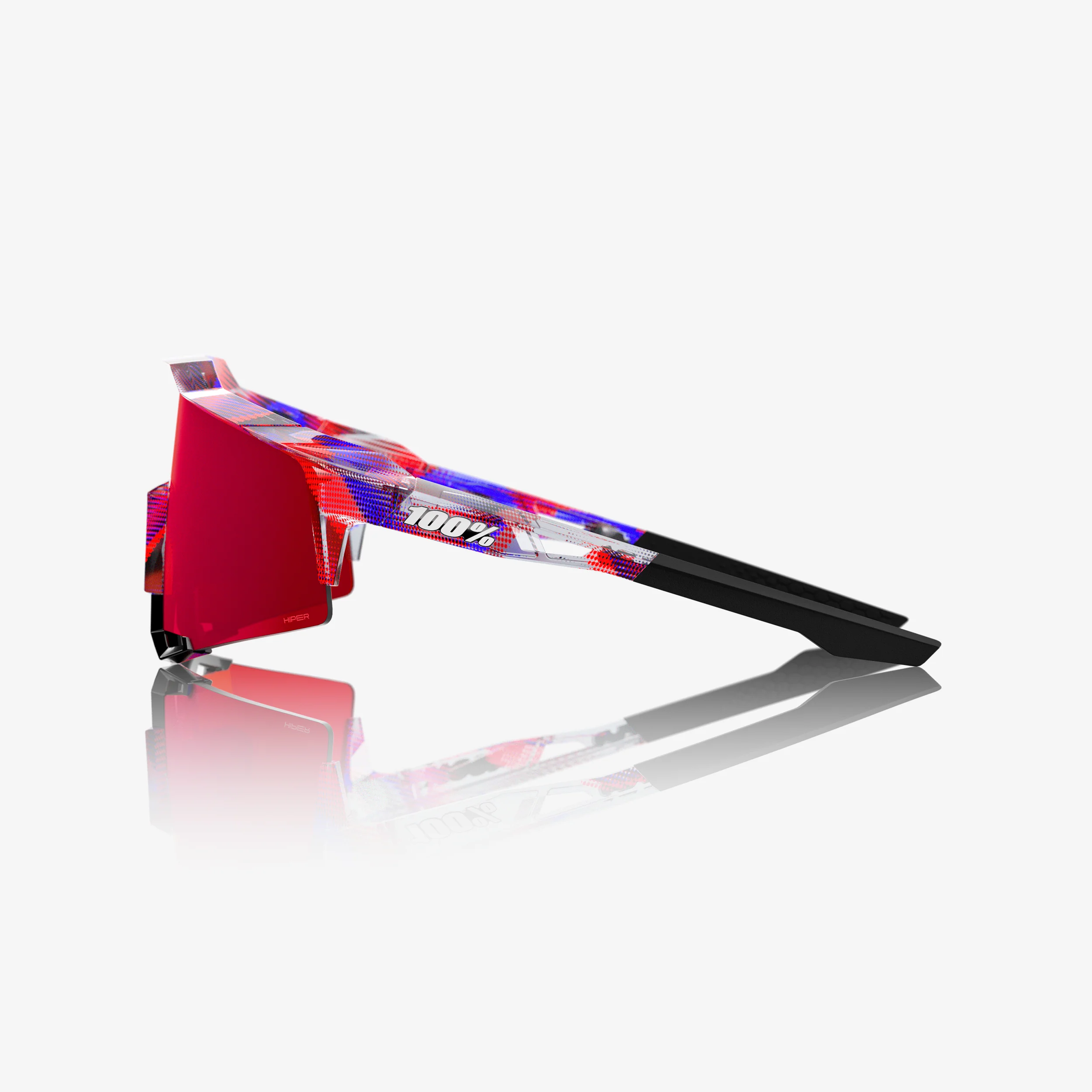 SPEEDCRAFT LE FDJ Gloss Translucent Red/Blue HiPER Fire Red Mirror Lens - Image 3