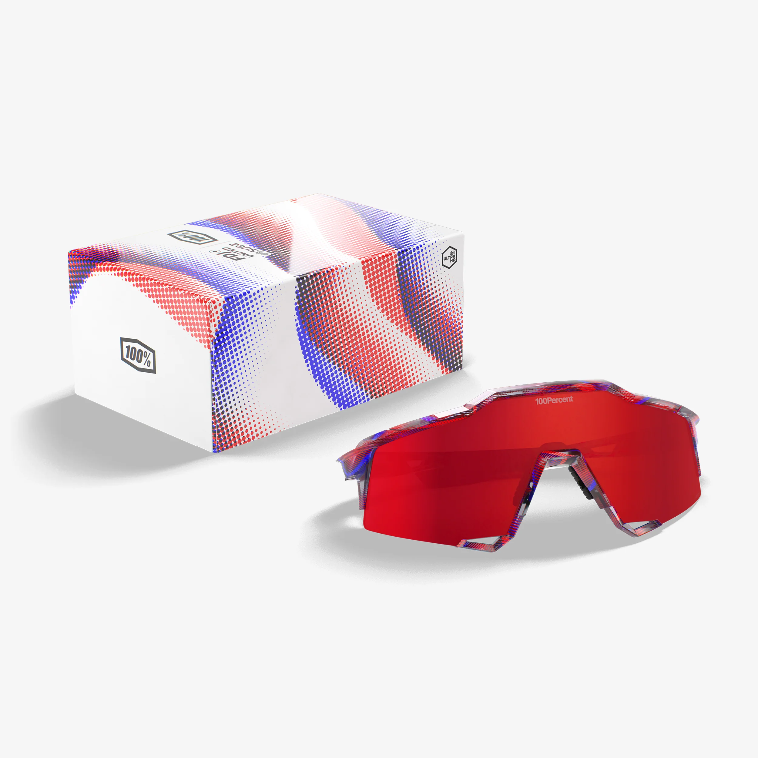 SPEEDCRAFT LE FDJ Gloss Translucent Red/Blue HiPER Fire Red Mirror Lens - Image 5