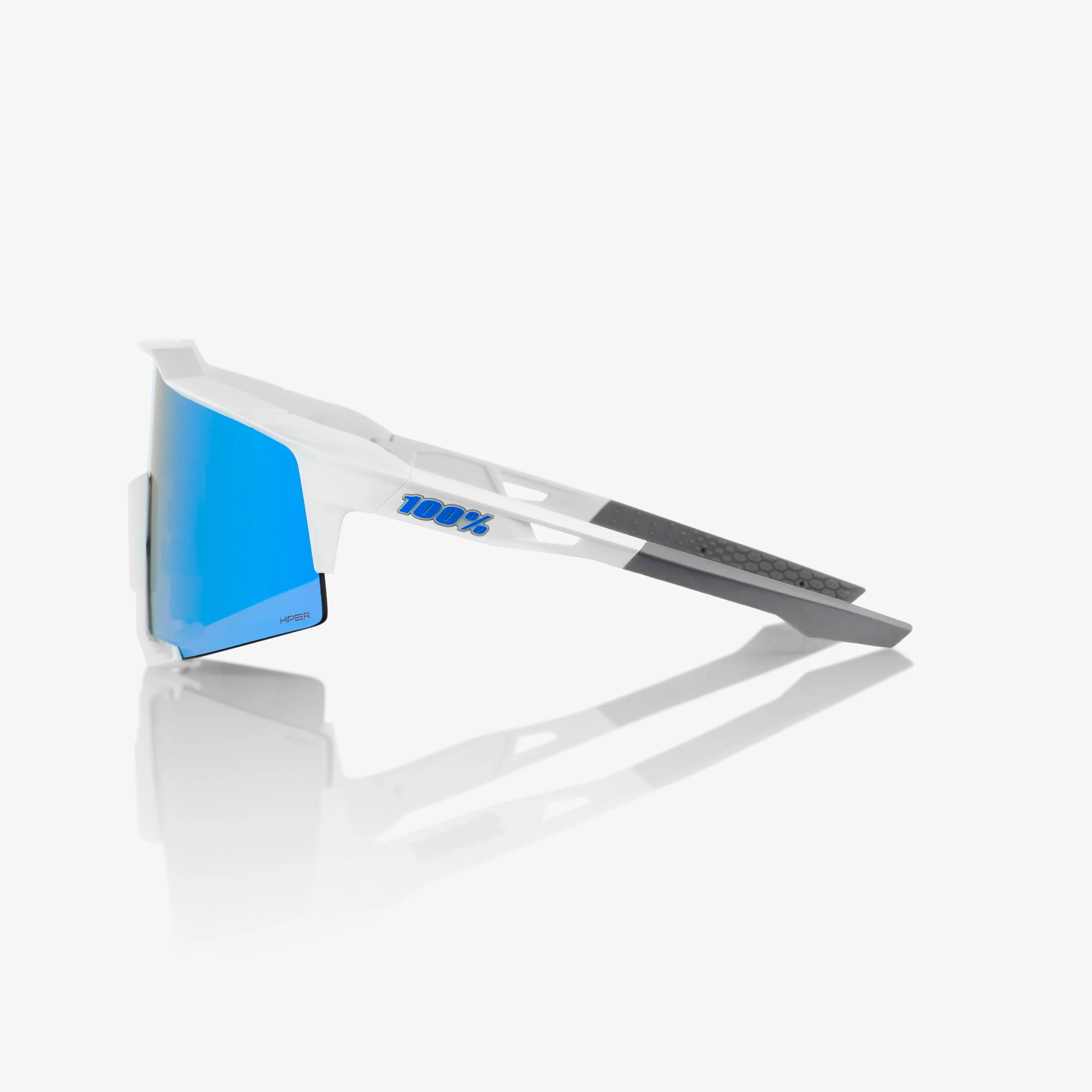 SPEEDCRAFT - Matte White - HiPER Blue Multilayer Mirror Lens - Image 3