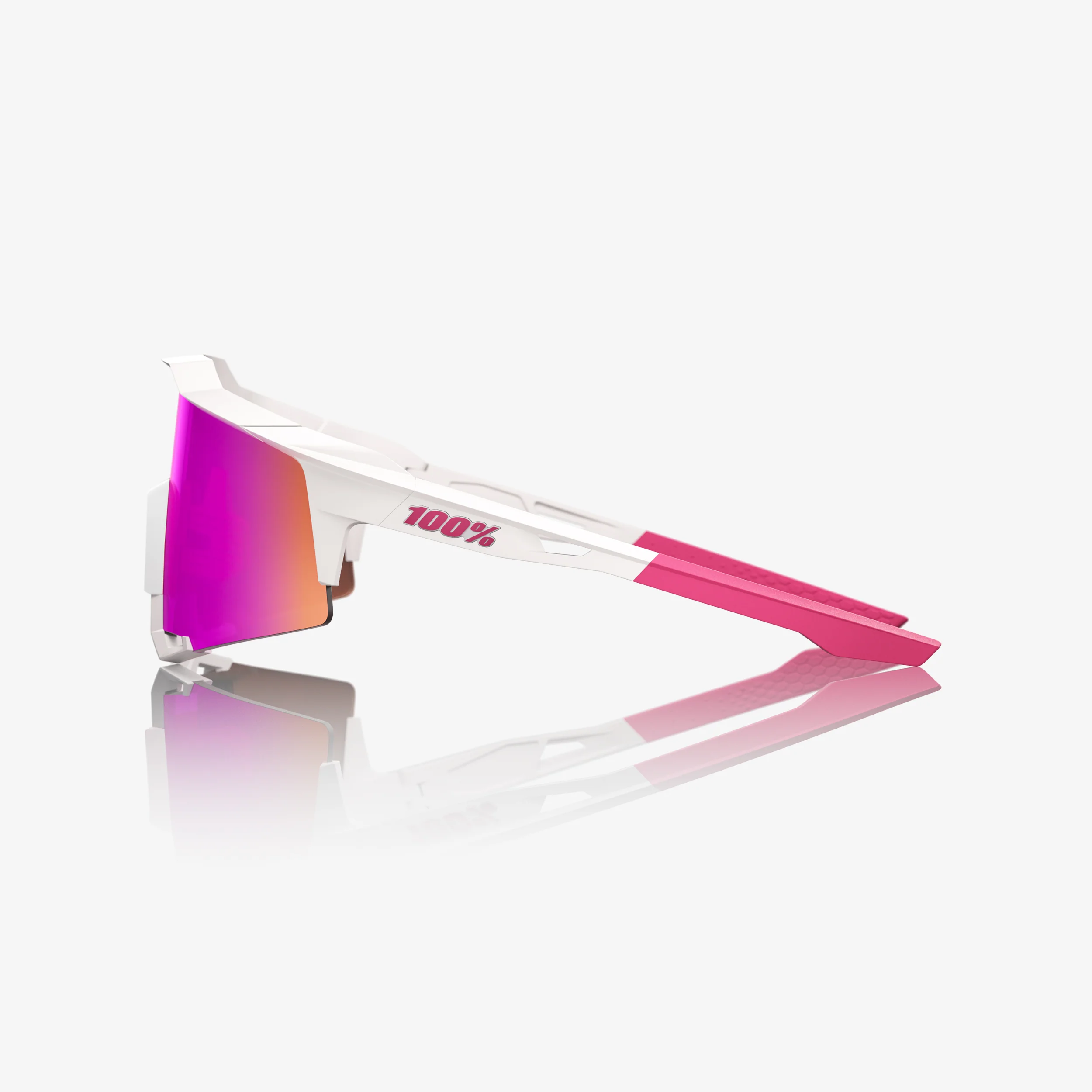 SPEEDCRAFT - Matte White/Pink - HiPER Vital Pink Mirror - Image 3
