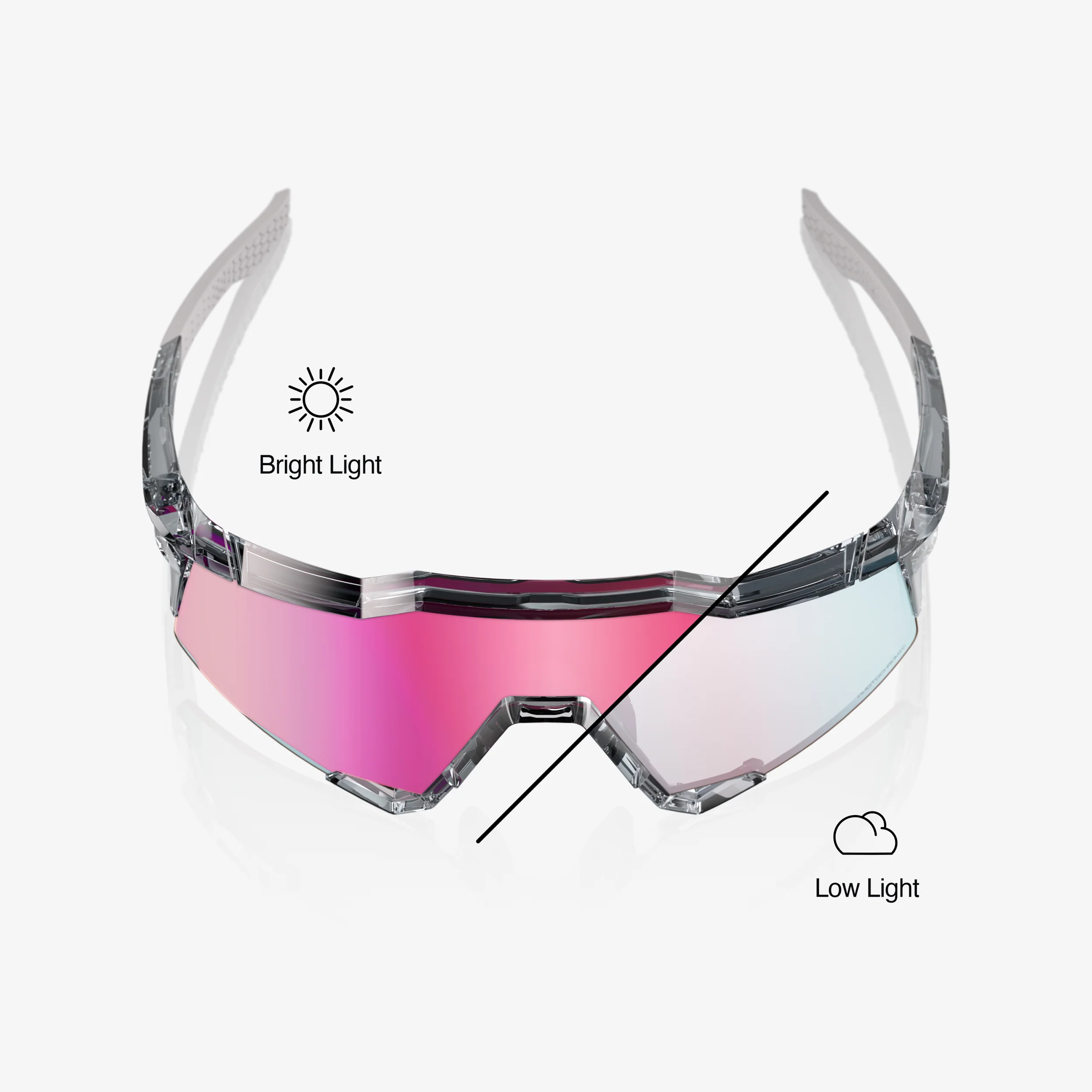 SPEEDCRAFT - Polished Translucent Grey - Rose Gold Mirror Photochromic Lens - Image 4