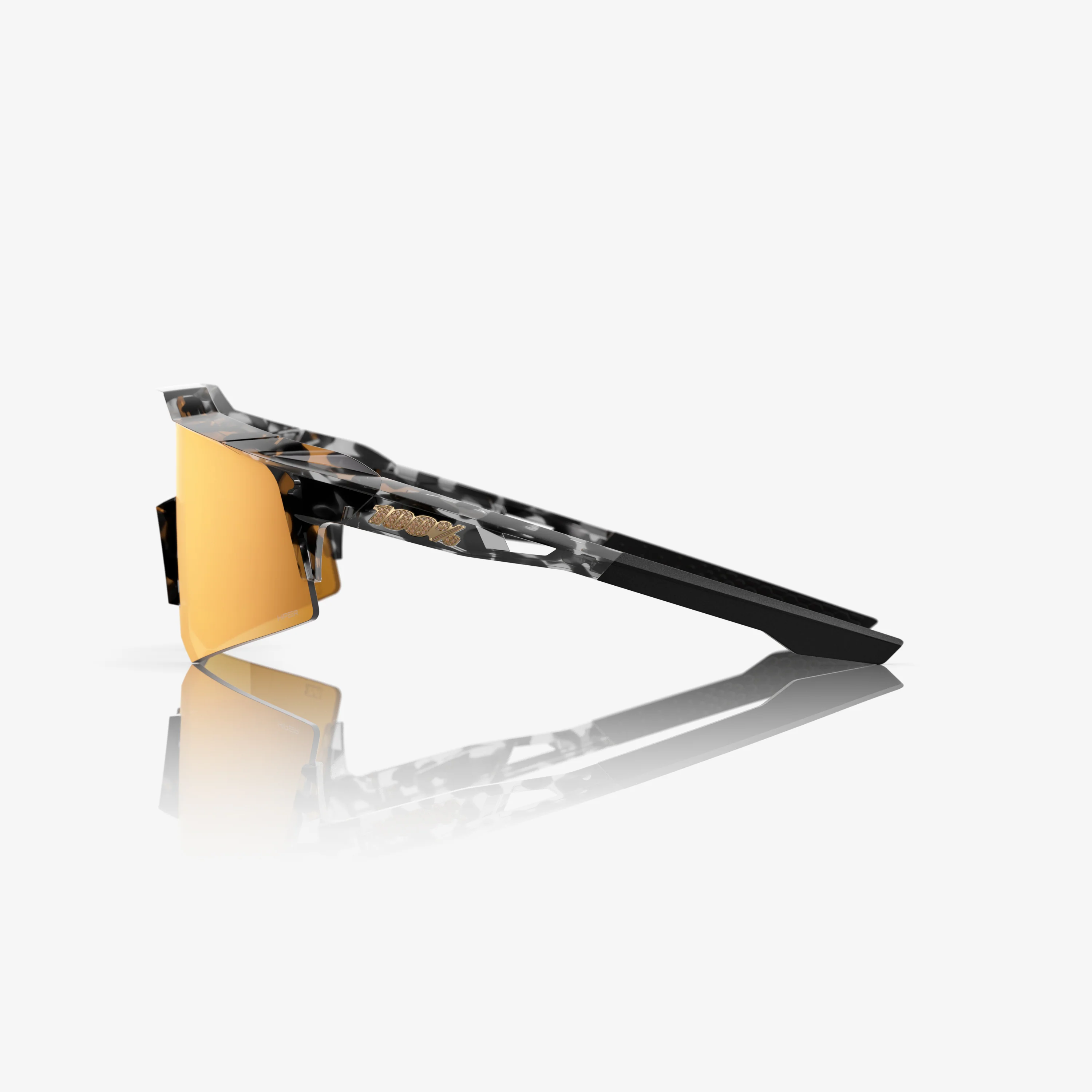 SPEEDCRAFT XS  Money Mike 3 Polished Black Tortoise - HiPER 24K Gold Mirror Lens - Image 3