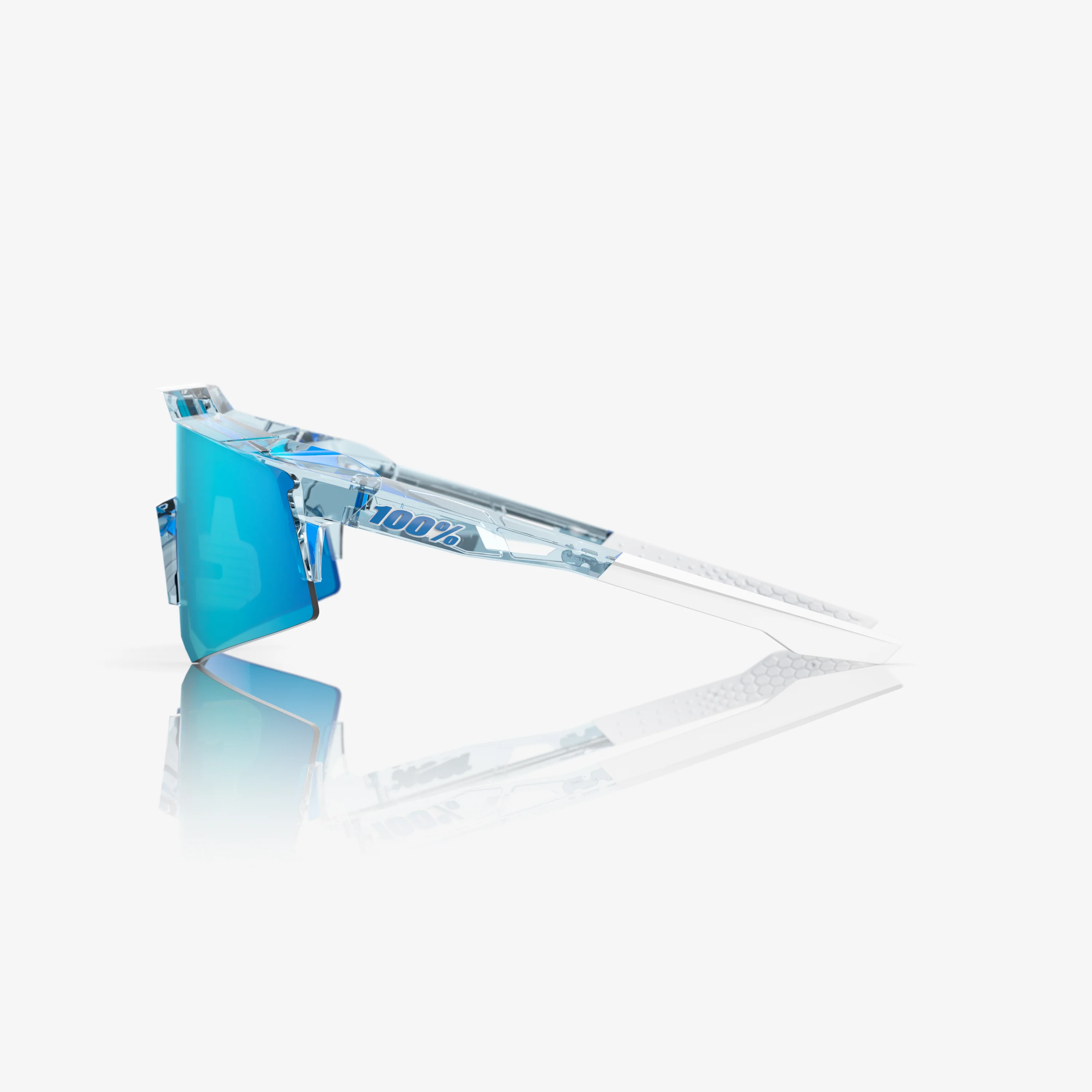 SPEEDCRAFT XS Polished Translucent Mint Blue Topaz Mirror Lens - Image 3
